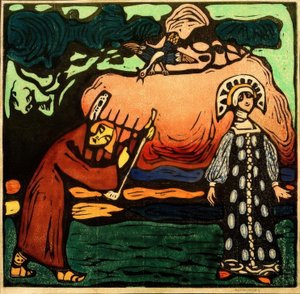 Suonatore di dulcimer da Wassily Kandinsky
